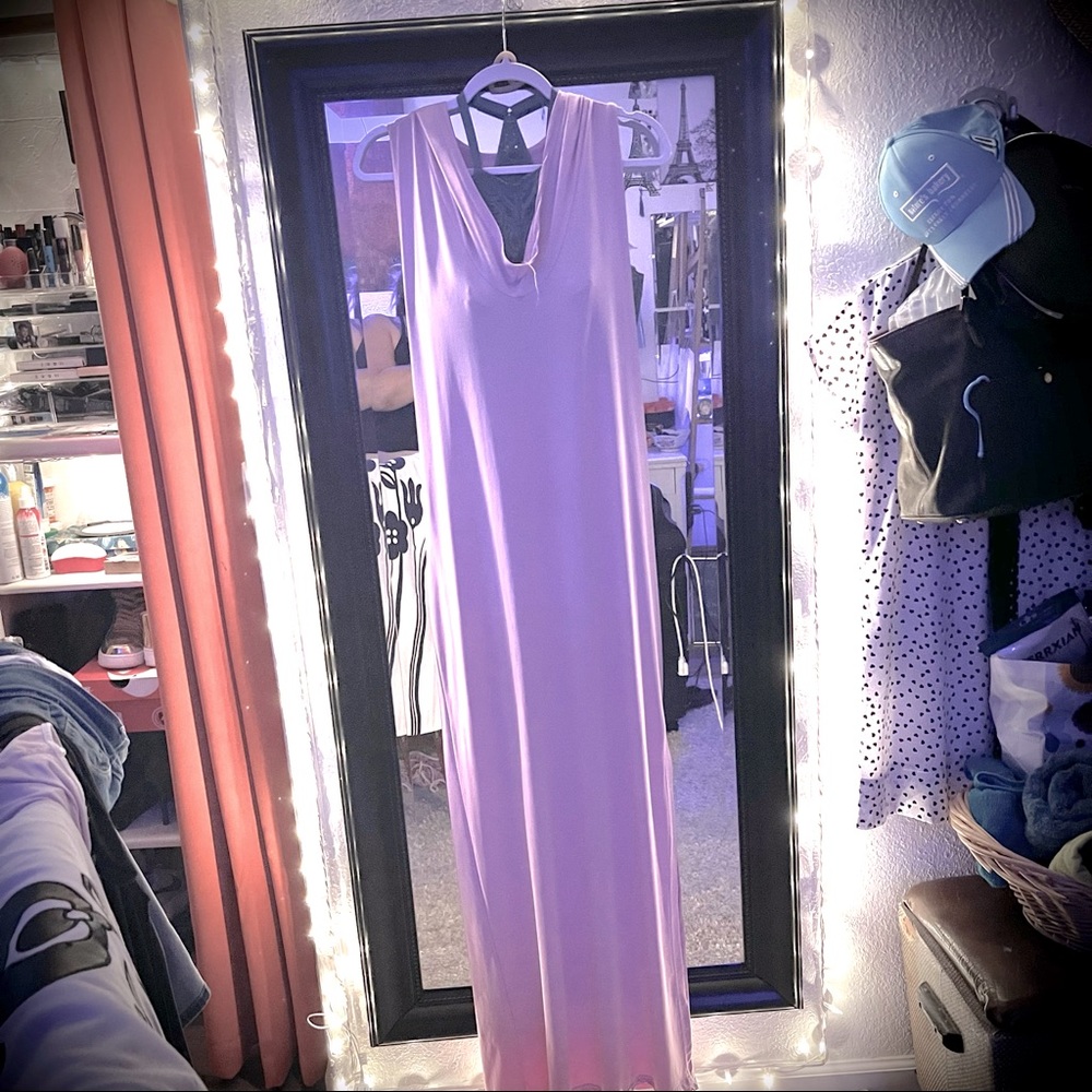 Sexy Silky Lilac Dress